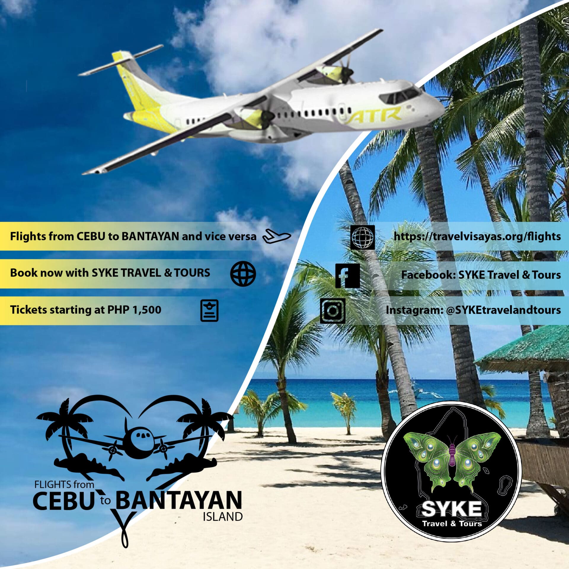 Flights between Cebu and Bantayan